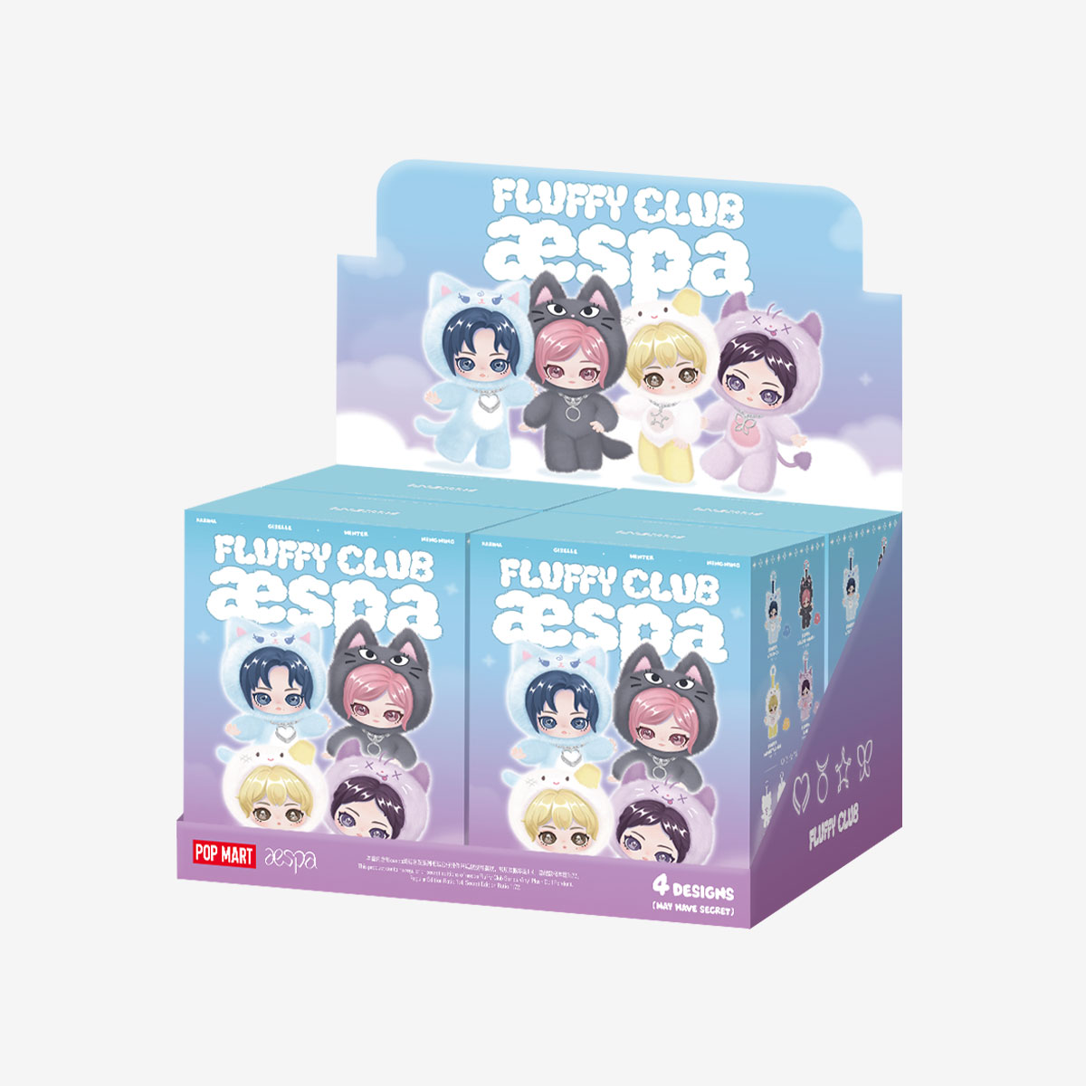 aespa Fluffy Club Series Vinyl Plush Doll Pendant|POP MART US Official
