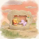 POP MART-Winnie-the-Pooh Treehouse Theatre Series Figures - Meet UP with Lumpy