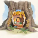 POP MART-Winnie-the-Pooh Treehouse Theatre Series Figures - Pooh's Honey Hut（Secret）