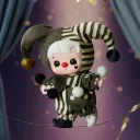 POP MART-WHY SO SERIOUS Series-Vinyl Plush Pendant Blind Box - Silver Mist Clown