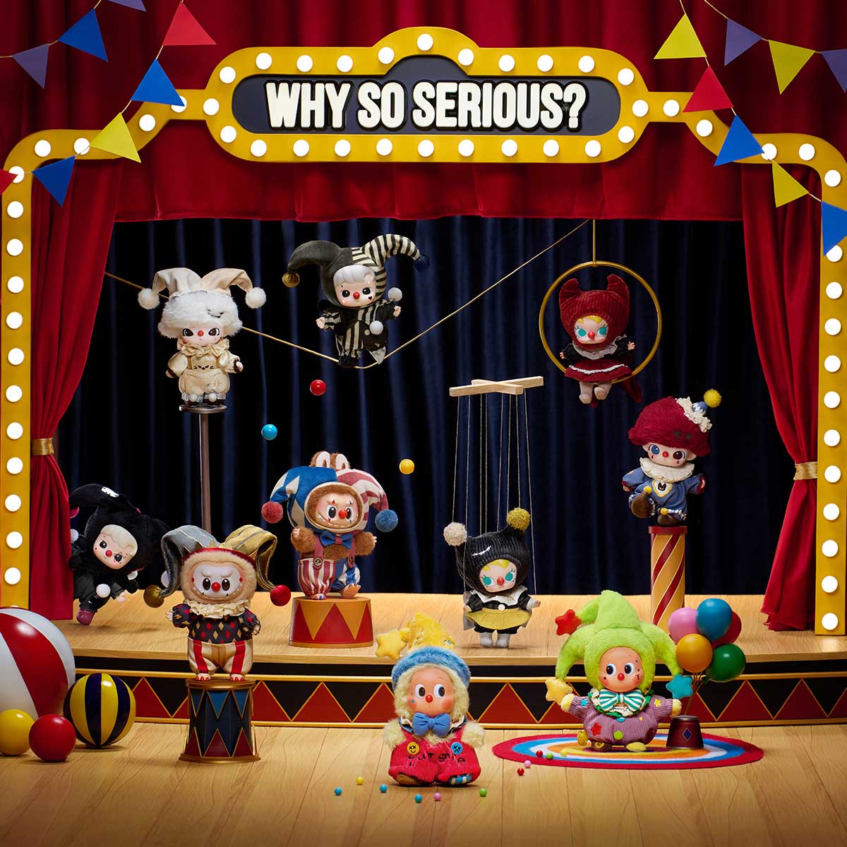 [正規品] WHY SO SERIOUS アソートボックス WHY SO SERIOUS Series-Vinyl Plush Pendant Blind Box|POP MART US