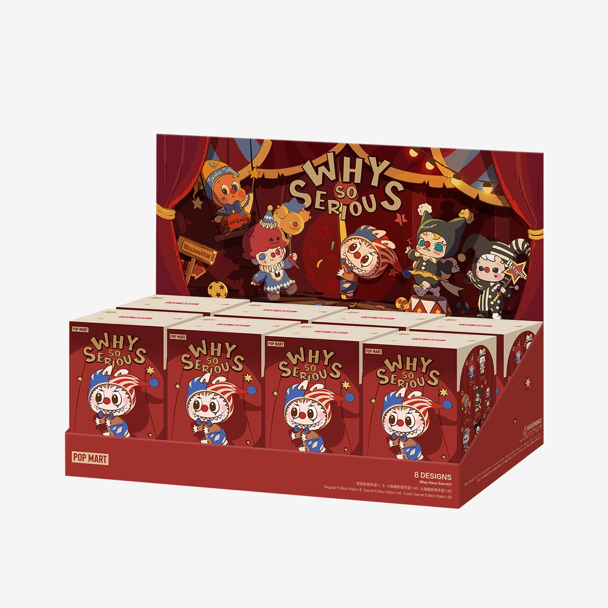 POP MART [正規品] WHY SO SERIOUS アソートボックス WHY SO SERIOUS Series-Vinyl Plush Pendant Blind Box|POP MART US