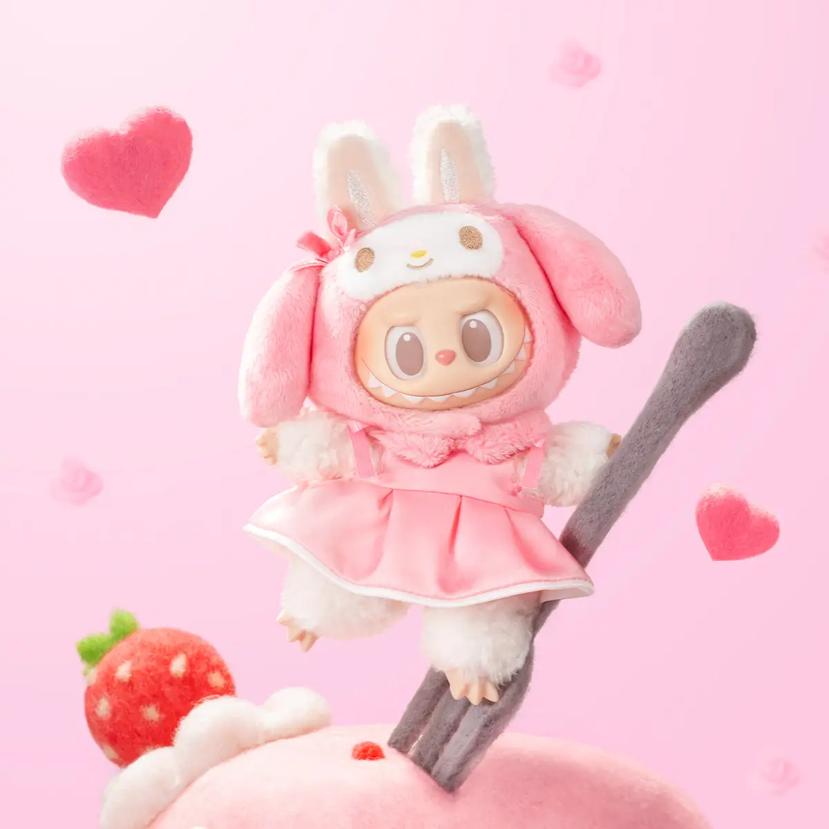 THE MONSTERS × Hello Kitty and Friends Series-Vinyl Plush Pendant Blind Box