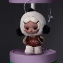 POP MART-θ SKULLPANDA Off Mode Series Plush Doll Pendant - Rest Day