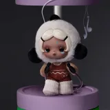 POP MART-θ SKULLPANDA - Colección"Off Mode"Colgante de Peluche - Modo Descanso