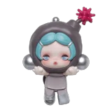 POP MART-POP ATTACH θ SKULLPANDA - Colección"Off Mode"Muñecos en Cajas Misteriosas - Modo Pausa