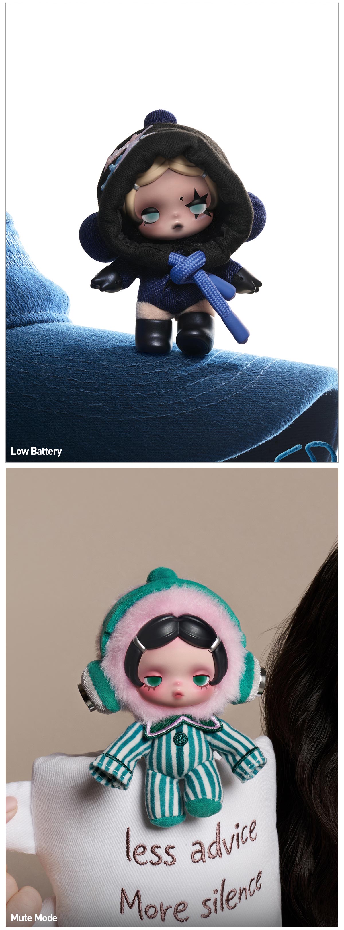 θ SKULLPANDA Off Mode Series Plush Doll Pendant|POP MART US Official