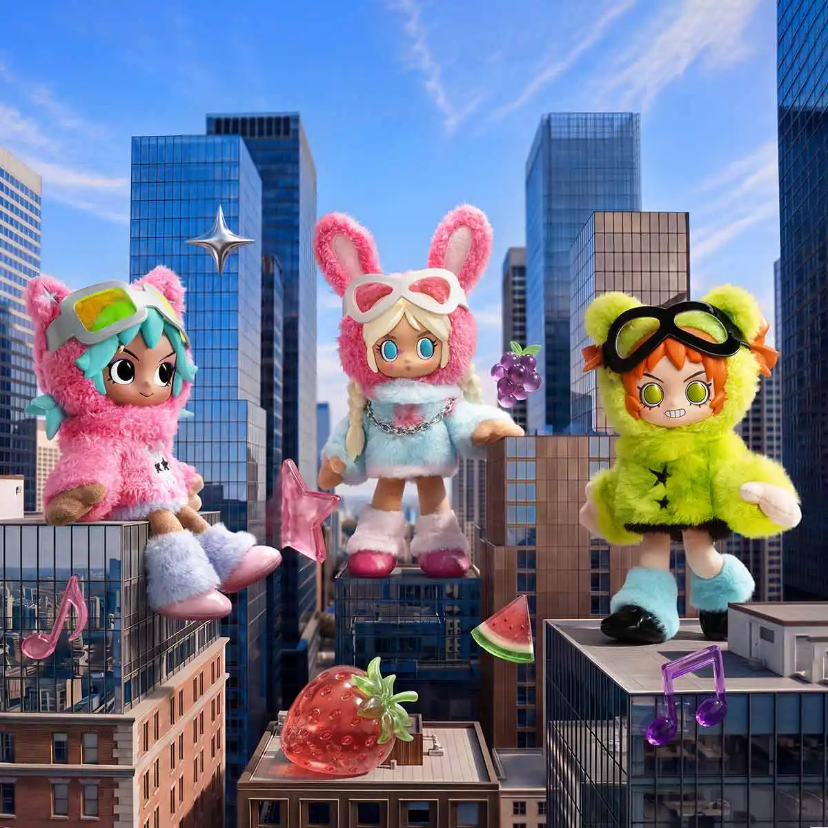 Peach Riot Fruit Punch Series Plush Doll Pendant