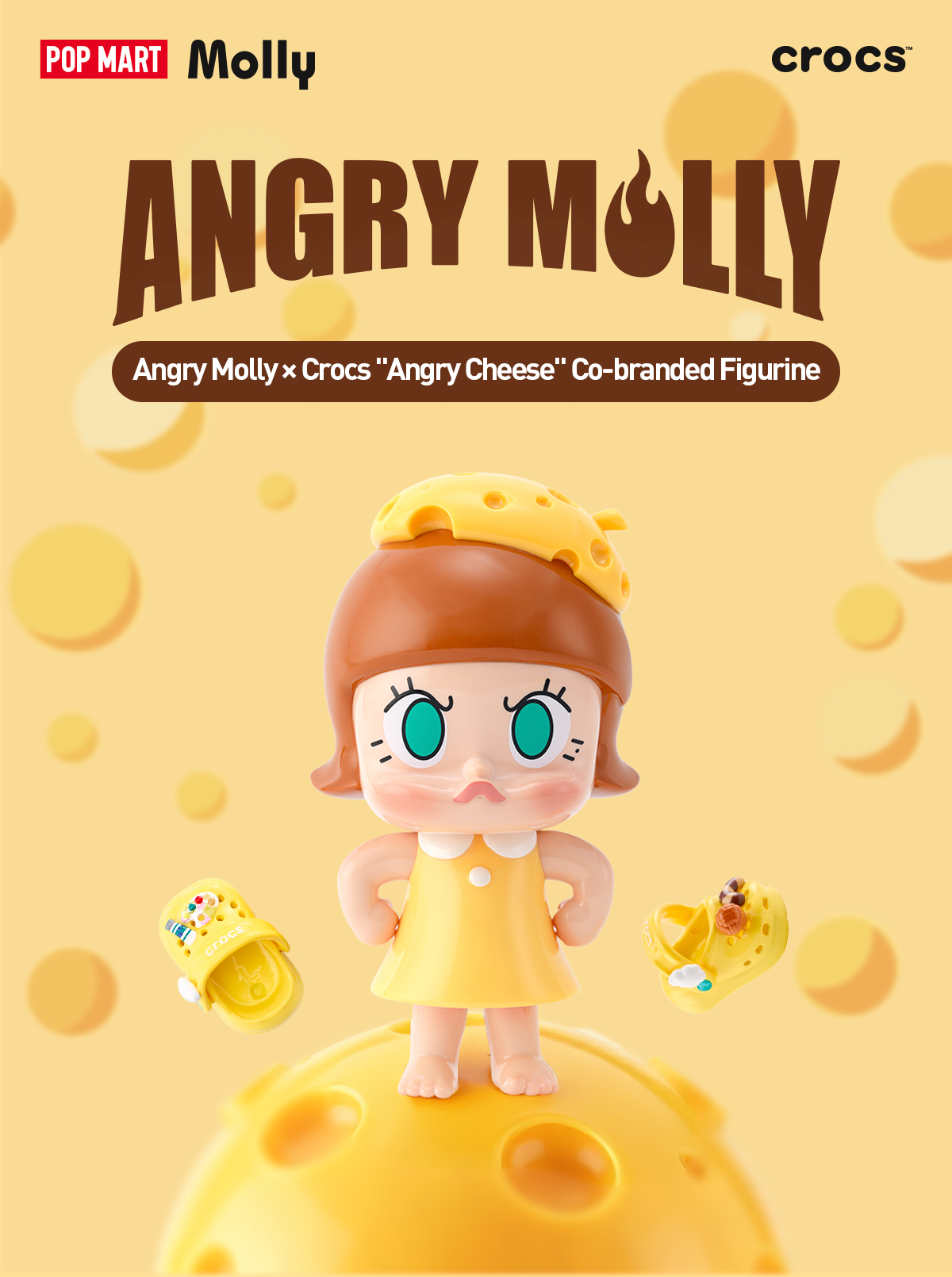 POPMART Angry Molly × Crocs Angry Cheese Angry Molly × Crocs 