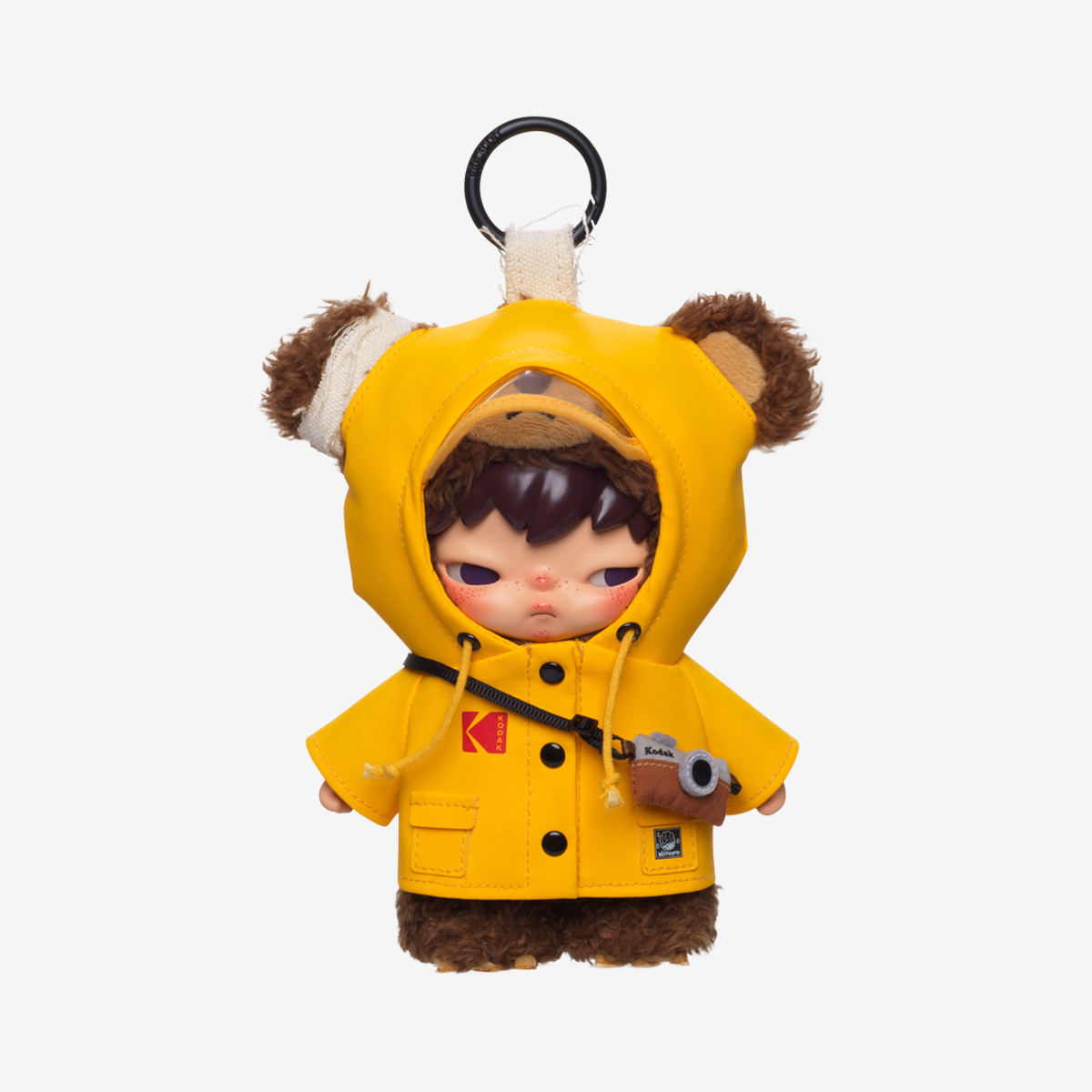Hirono × Kodak Click Bear Plush Doll Pendant|POP MART Canada Official