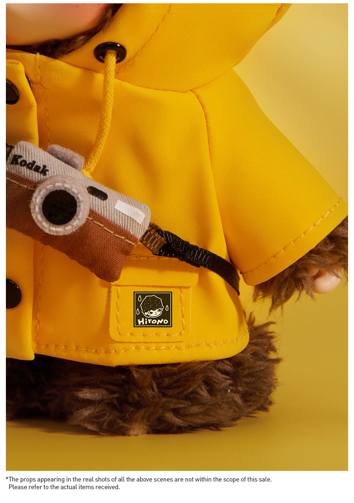 Hirono × Kodak Click Bear Plush Doll Pendant|POP MART Canada Official