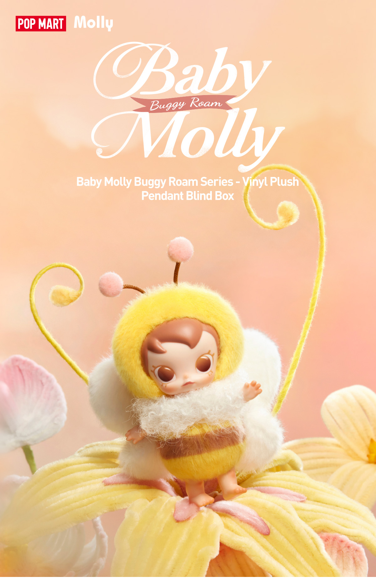 POPMART Baby Molly Buggy Room シークレット Baby Molly Buggy Roam Series - Vinyl Plush Pendant Blind Box|POP