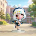 POP MART-Genshin Impact Academy's Light and Shadow Poetry Chibi Series Figures - Mualani: Azure Skater