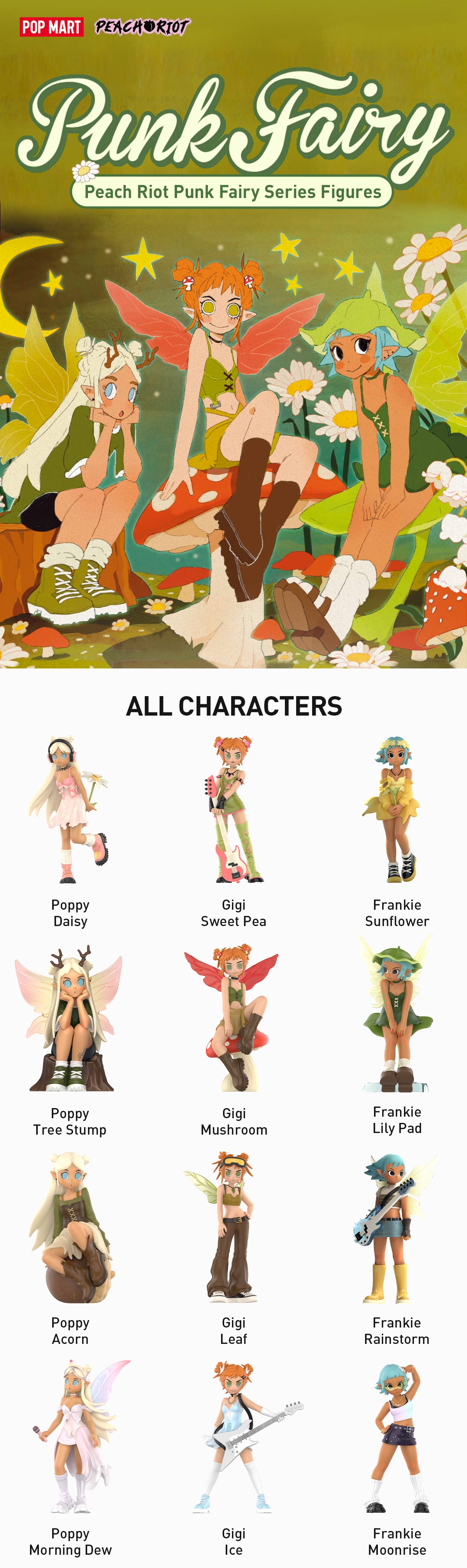 Peach Riot Punk Fairy Series Figures|POP MART US Official
