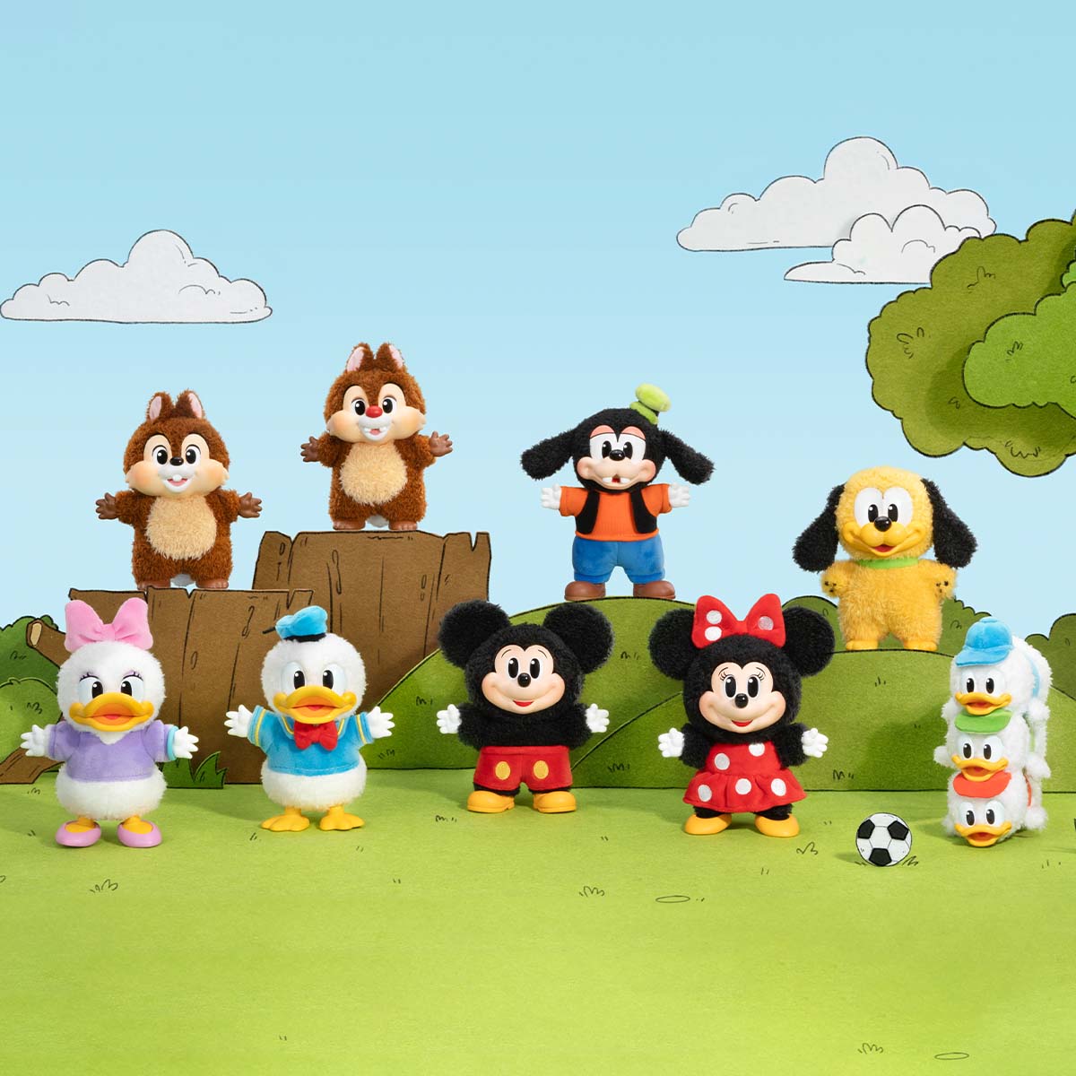 POP MART　Mickey Family Cute Together Mickey Family Cute Together Keychain Series Figures|POP MART