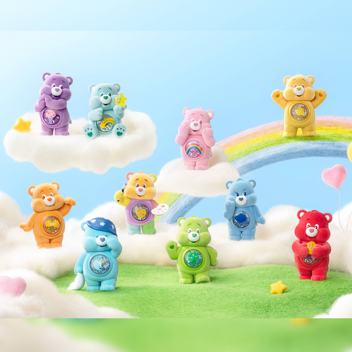 ケアベア　ポップマート ホップマート　popmart カラフル hugs ハグ Care Bears Colorful Hugs Series Figures|POP MART US Official
