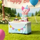 POP MART-Disney Winnie the Pooh Let's Party! Series Figures - Napkin Piglet