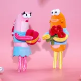 POP MART-Vecinos de Fondo de Bikini - Colección"Peces Románticos"Colgante de Peluche - Banner 1