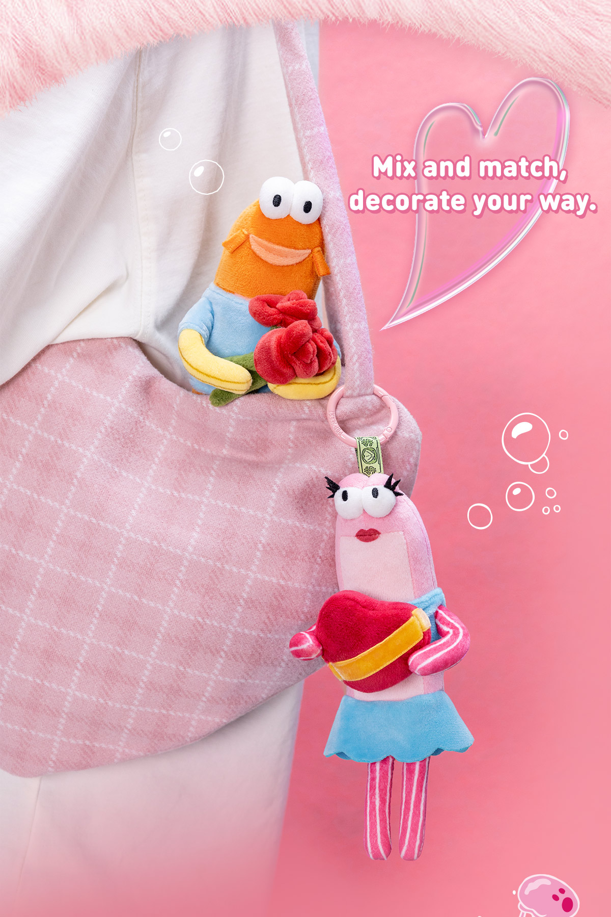 Bikini Bottom Buddies - Romantic Fish Series Plush Pendants|POP