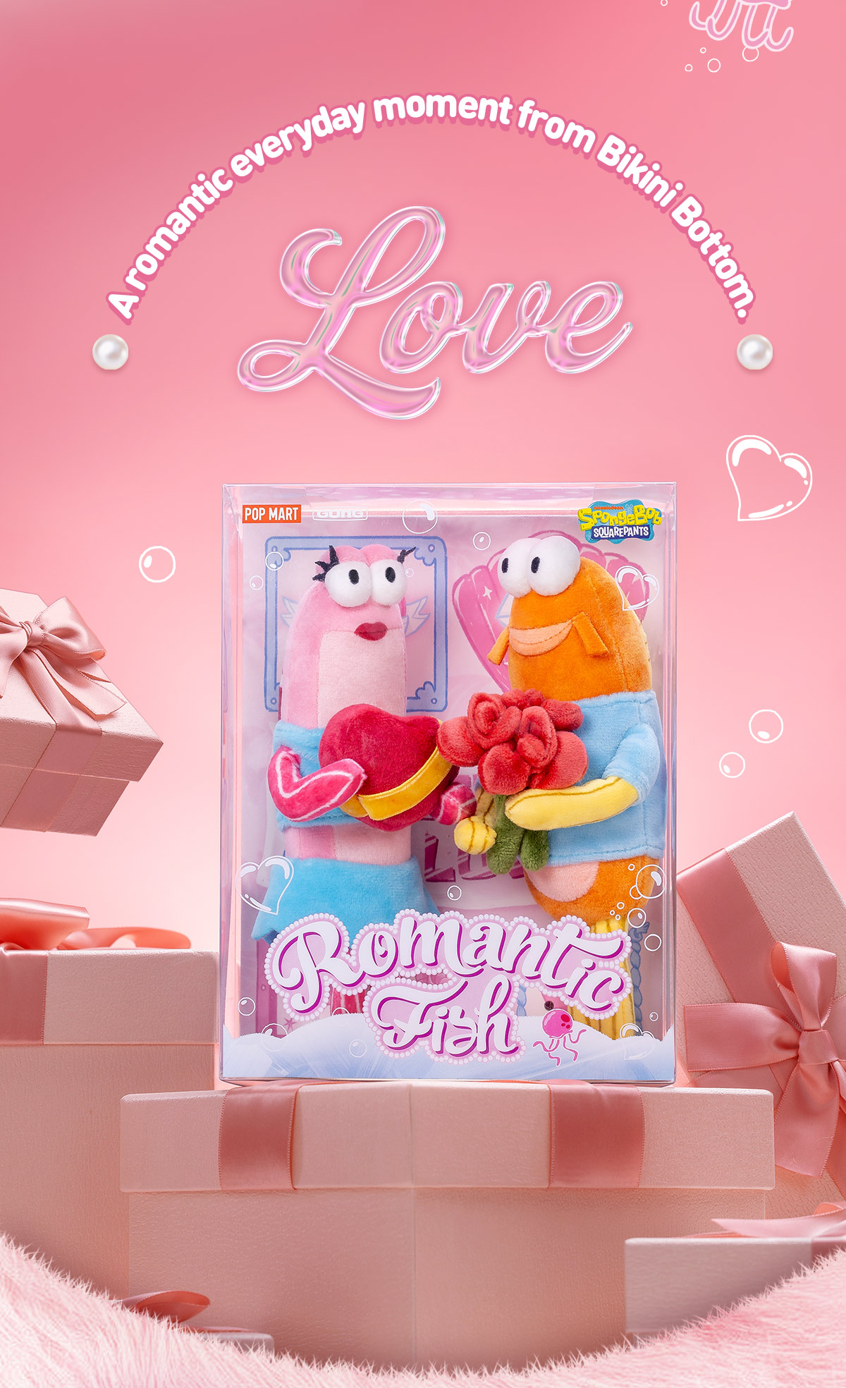 【日本未発売】POPMART新品 ラブブ 船长水手人魚 ぬいぐるみ 3体セット Bikini Bottom Buddies - Romantic Fish Series Plush Pendants|POP