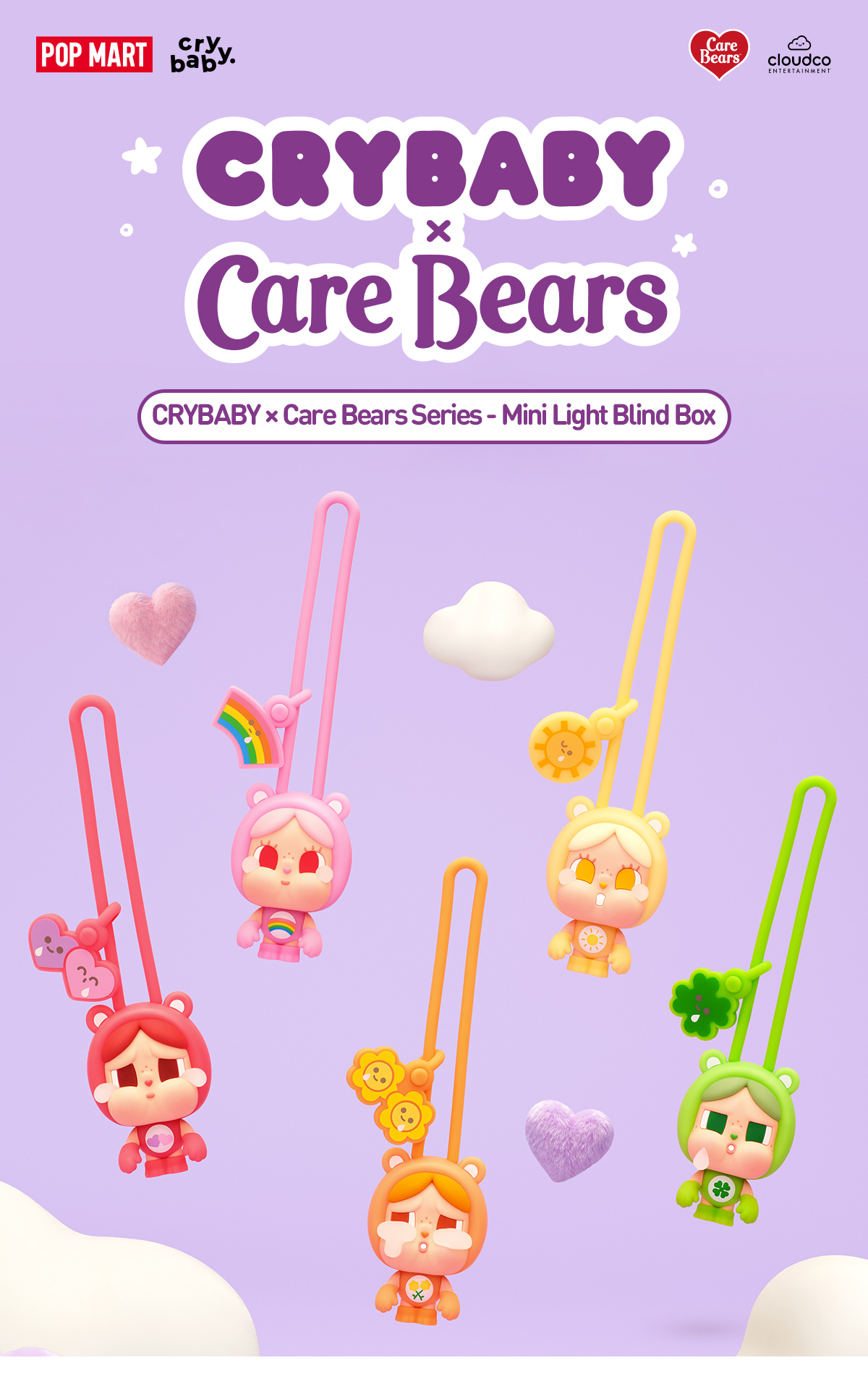 CRYBABY × Care Bears Series - Mini Light Blind Box|POP MART US