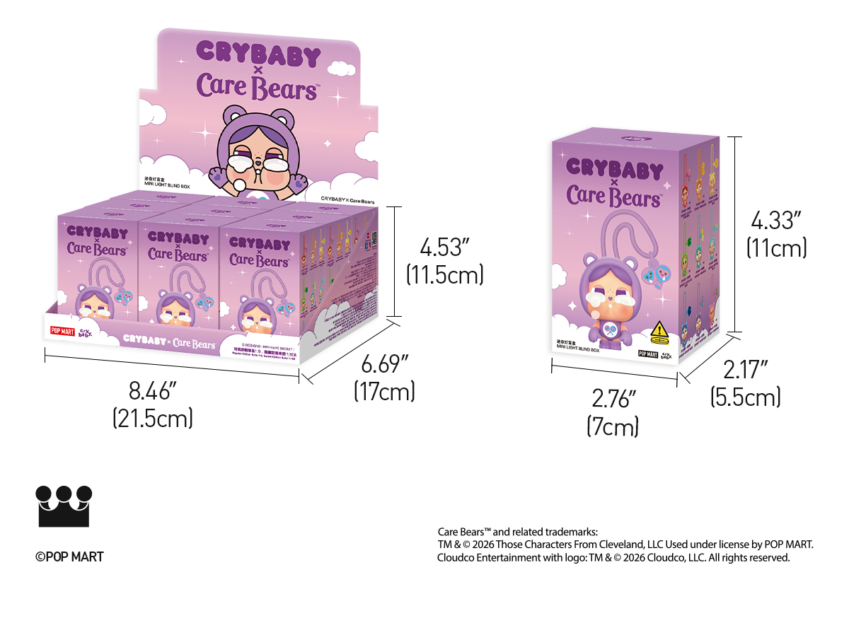 CRYBABY × Care Bears Series - Mini Light Blind Box|POP MART US