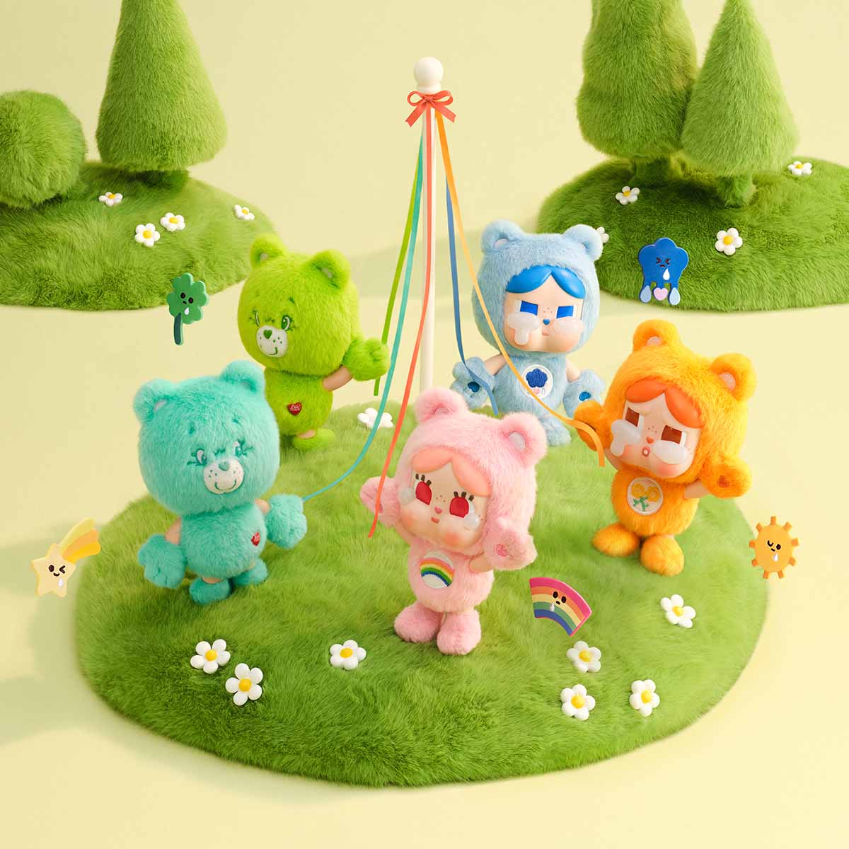CRYBABY × Care Bears Series - Vinyl Plush Pendant Blind Box|POP