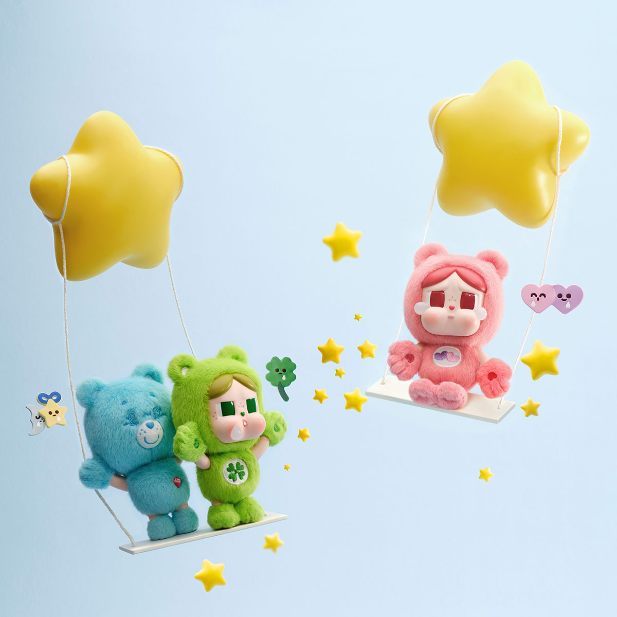 CRYBABY × Care Bears Series - Vinyl Plush Pendant Blind Box|POP