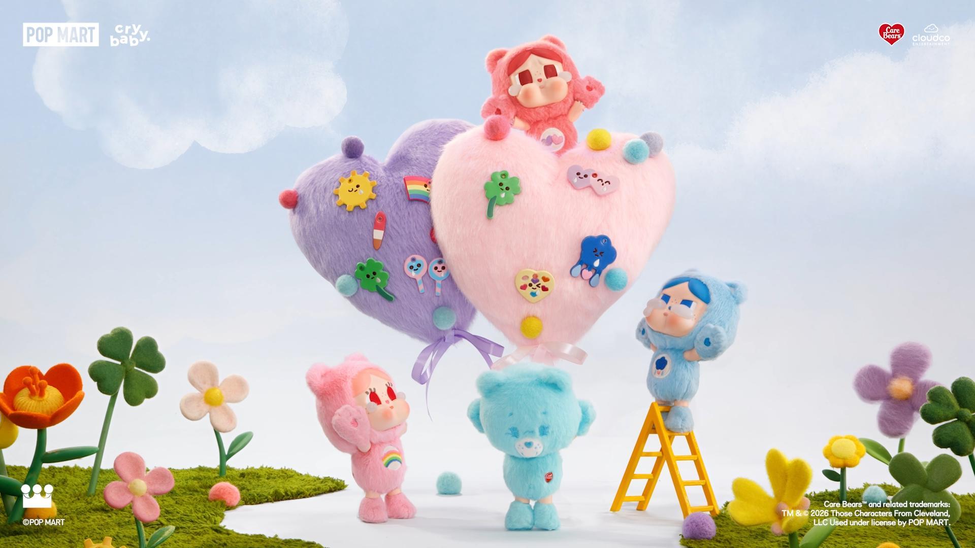 CRYBABY × Care Bears Series - Vinyl Plush Pendant Blind Box|POP