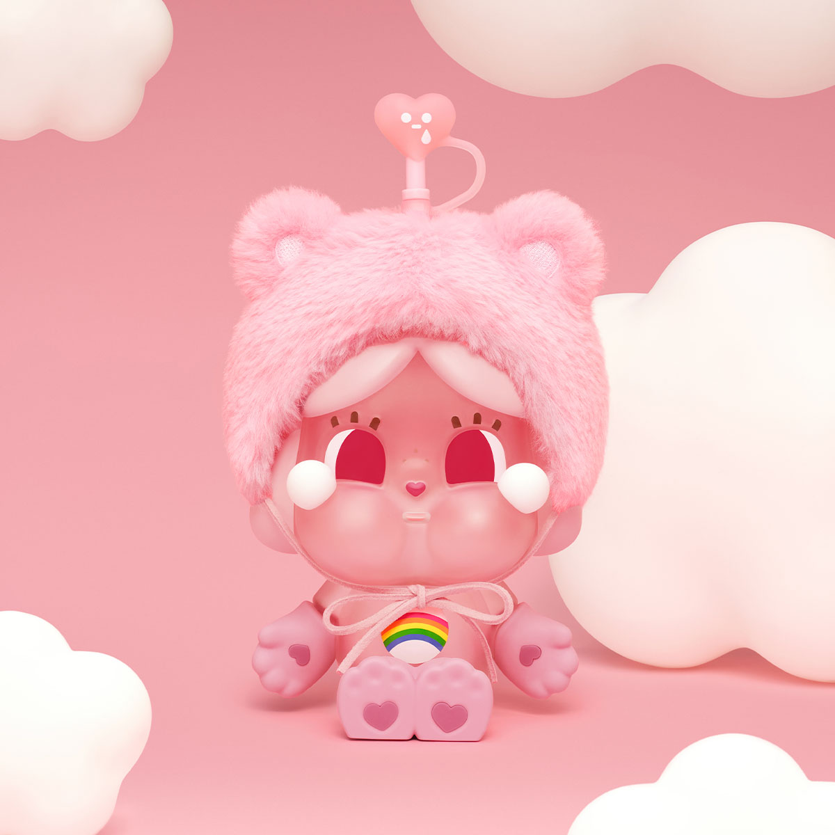 CRYBABY × Care Bears Series - Glass Straw Cup