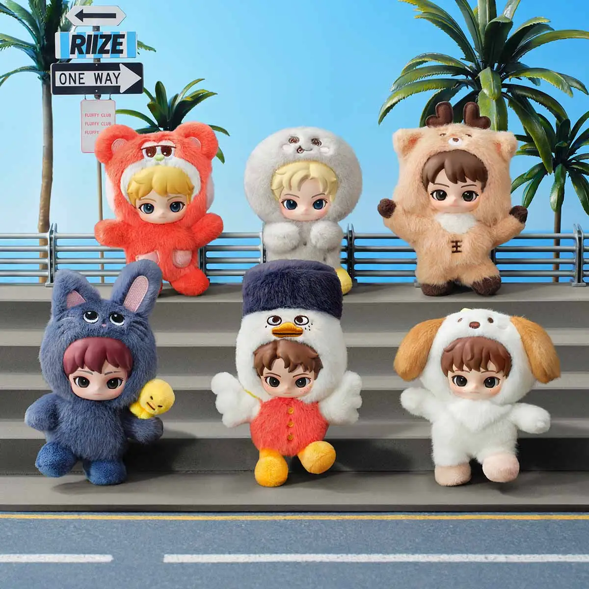 RIIZE Fluffy Club Series Vinyl Plush Doll Pendant