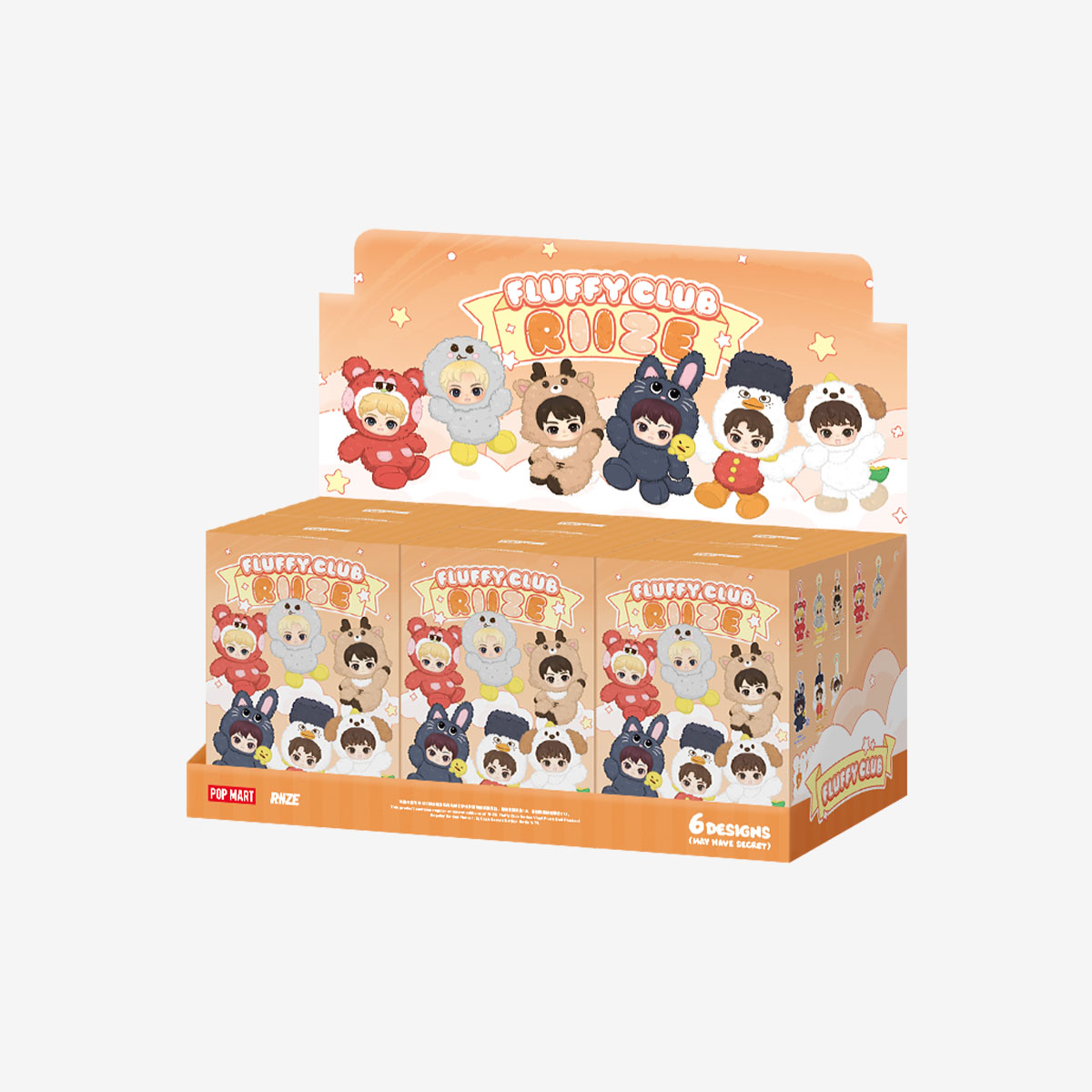 RIIZE Fluffy Club Series Vinyl Plush Doll Pendant|POP MART US Official