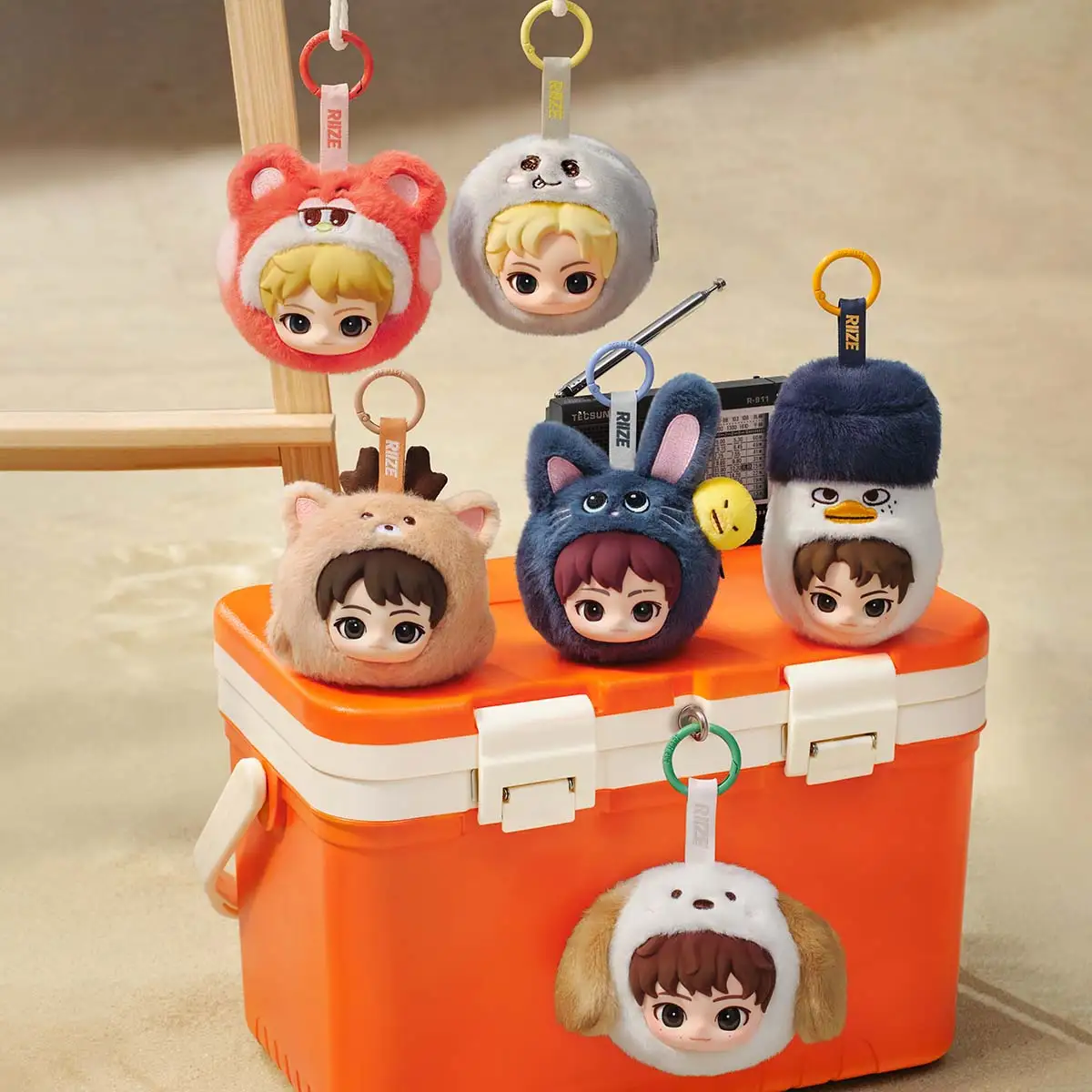 RIIZE Fluffy Club Series Mini Pouch Keychain