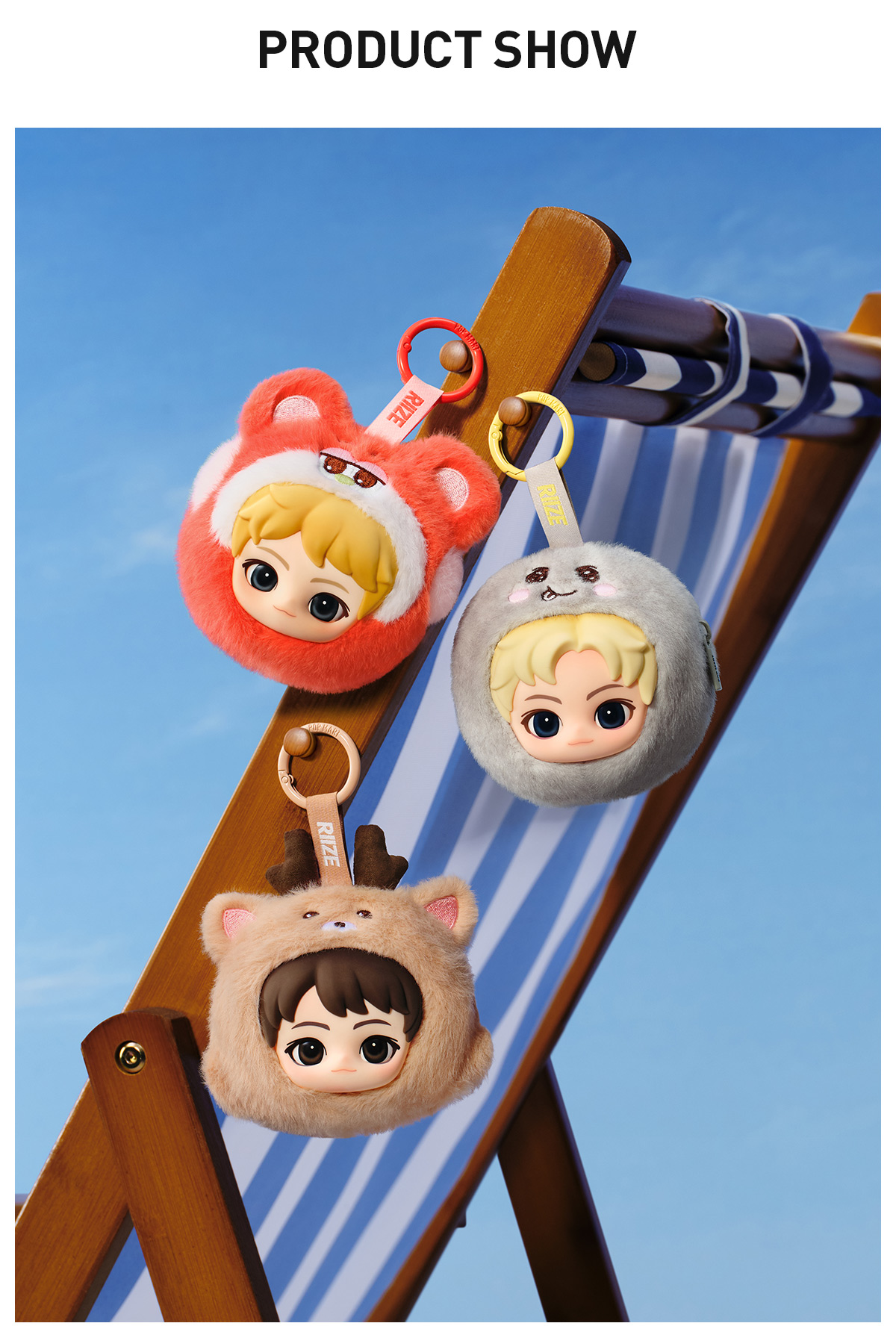 RIIZE Fluffy Club Series Mini Pouch Keychain|POP MART US Official