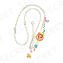 POP MART-CRYBABY × Care Bears Series - Long Lanyard Blind Box - CRYBABY × WORK OF HEART BEAR（Secret）