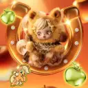 POP MART-SKULLPANDA - Colección"My Little Pony"Colgantes de Peluche - Applejack