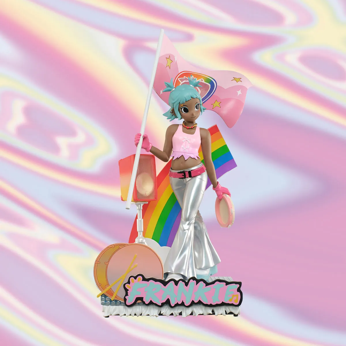Peach Riot Rainbow Riot Figurine-Frankie