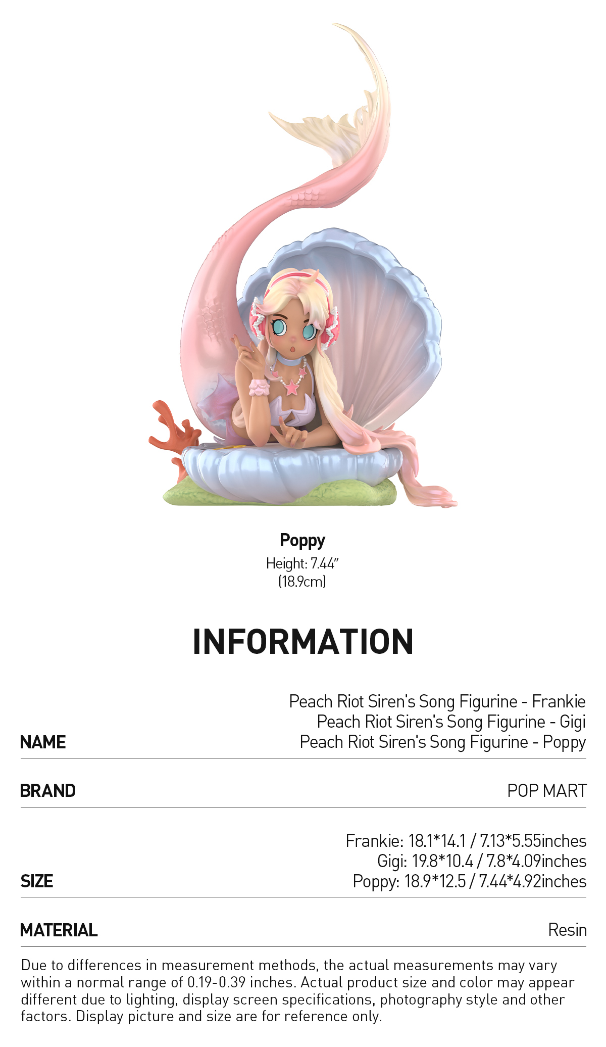 Peach Riot Siren's Song Figurine|POP MART US Official