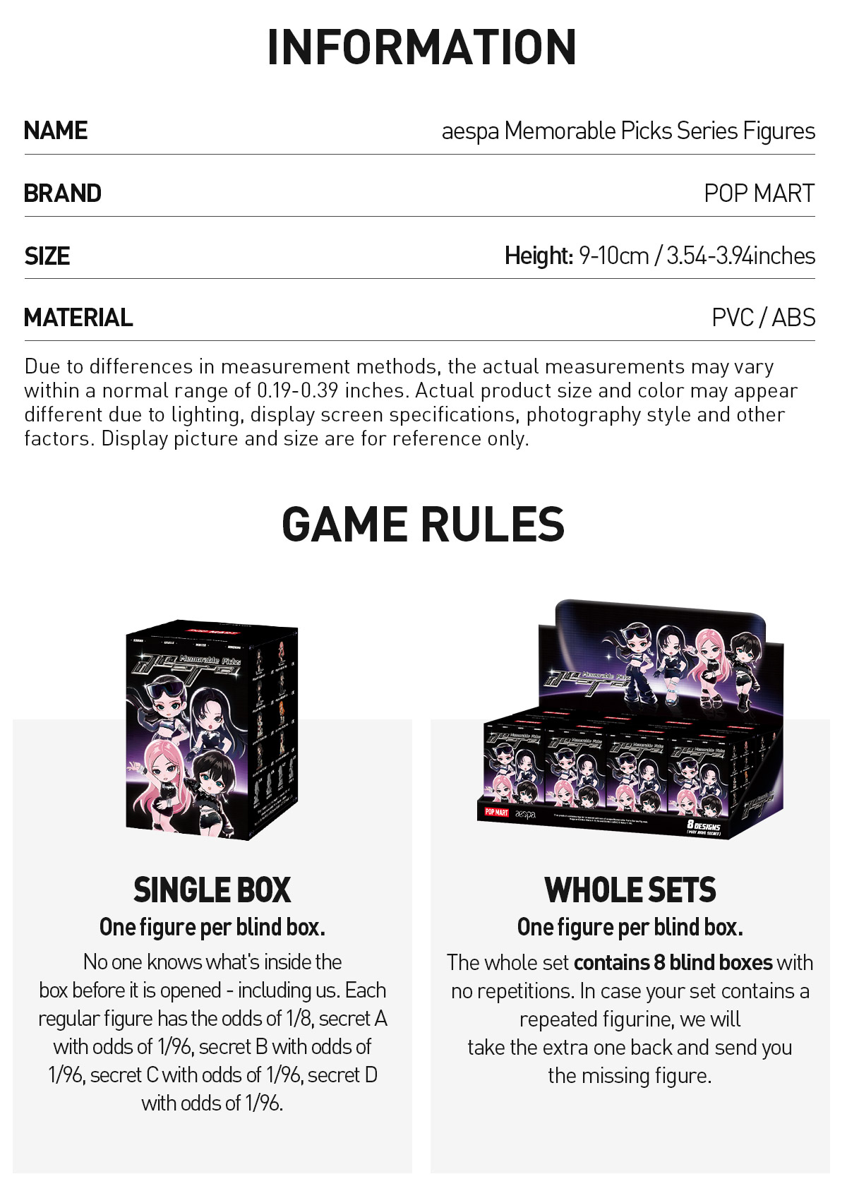 aespa Memorable Picks Series Figures|POP MART US Official