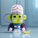 POP MART-CRYBABY × Las chicas superpoderosas Figuras - MOJO JOJO