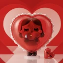POP MART-CRYBABY – Colección "Crying For Love" Figuras Coleccionables - Corazón Roto