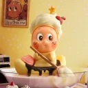 POP MART-Colección ¡123! Figuras de Twinkle Twinkle - Banana Split