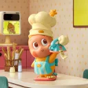 POP MART-Colección ¡123! Figuras de Twinkle Twinkle - Chef Mágico