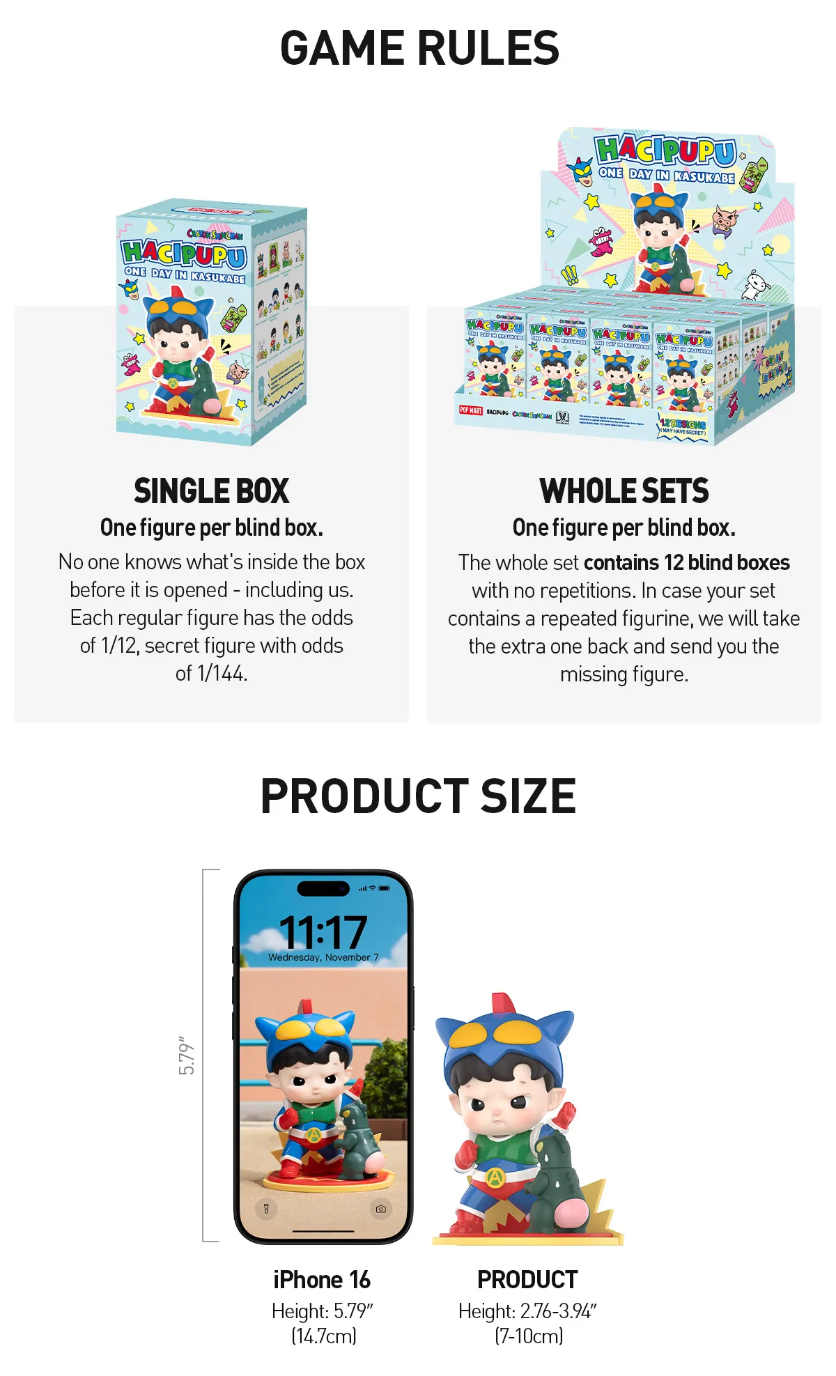 HACIPUPU x CRAYON SHINCHAN One Day in Kasukabe Series Figures