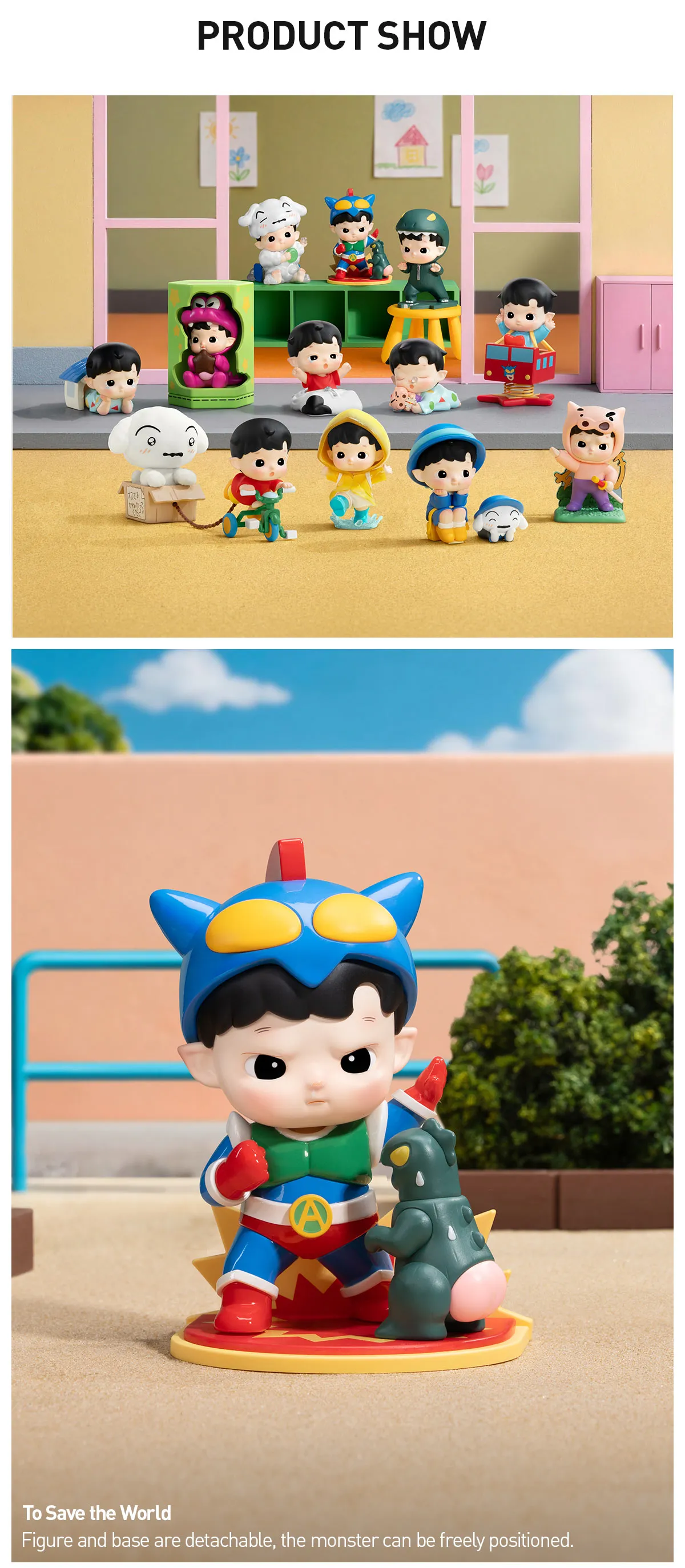 HACIPUPU x CRAYON SHINCHAN One Day in Kasukabe Series Figures