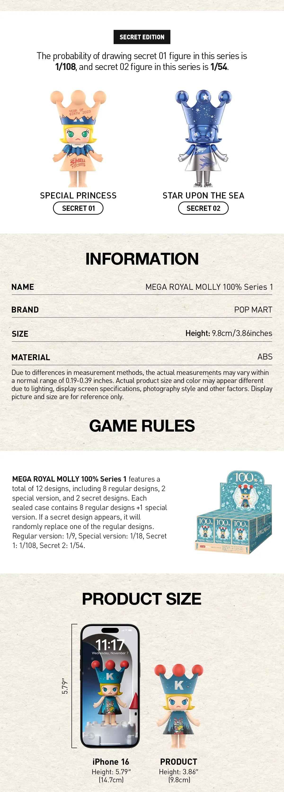 MEGA ROYAL MOLLY 100% Series 1