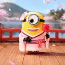 POP MART-Minions - Colección"Bello World"Figuras en Cajas Misteriosas - Sakura Mel