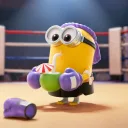 POP MART-Minions - Colección"Bello World"Figuras en Cajas Misteriosas - Muay-Thai Phil