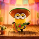 POP MART-Minions - Colección"Bello World"Figuras en Cajas Misteriosas - Mariachi Bob