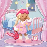 POP MART-Lil Peach Riot – Serie “Pijamada Rebelde” Figuras Coleccionables - Poppy Bostezo